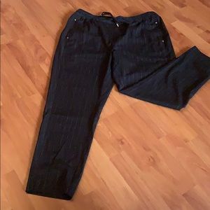 striped comfy dress pants